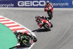 Jonathan Rea vor Chaz Davies und Alvaro Bautista 