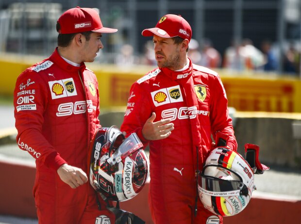 Charles Leclerc, Sebastian Vettel Charles Leclerc, Sebastian Vettel