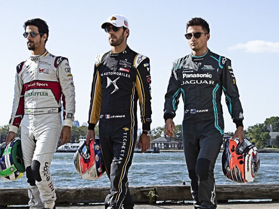 Jean-Eric Vergne, Lucas di Grassi, Mitch Evans