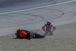 Alvaro Bautista stürzt im Sprintrennen