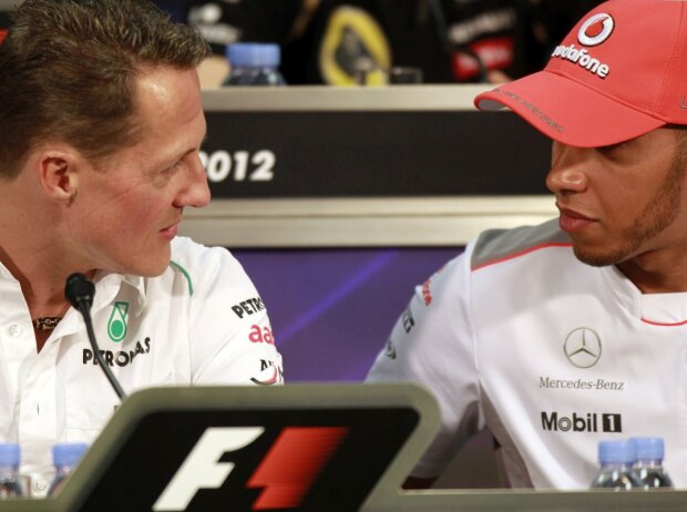 Titel-Bild zur News: Lewis Hamilton, Michael Schumacher