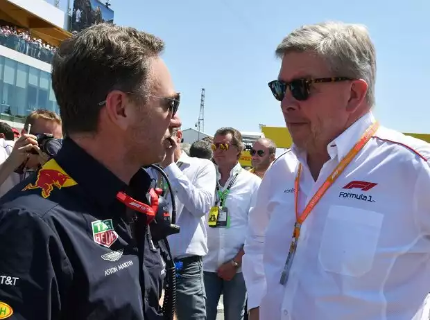 Christian Horner, Ross Brawn Titel-Bild zur News: Christian Horner, Ross Brawn