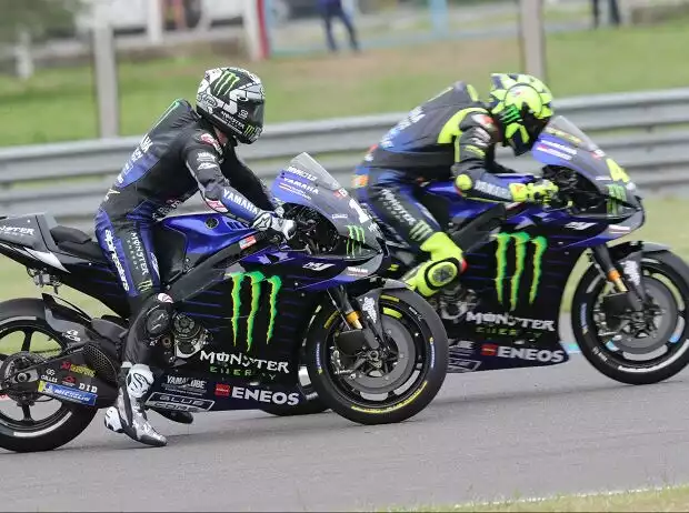 Titel-Bild zur News: Maverick Vinales, Valentino Rossi