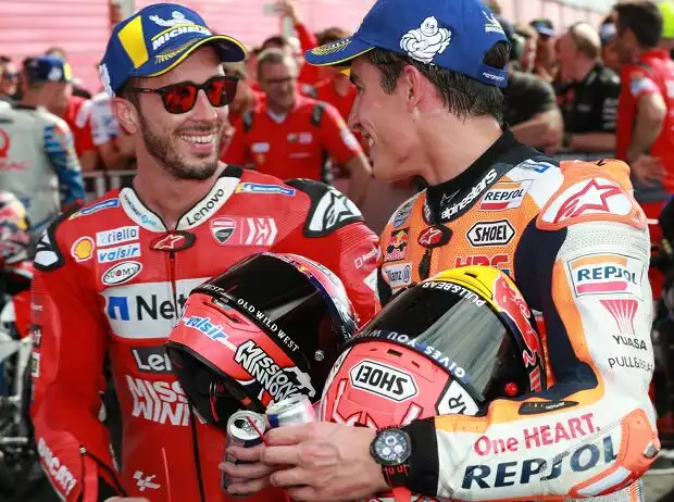 Titel-Bild zur News: Andrea Dovizioso, Marc Marquez