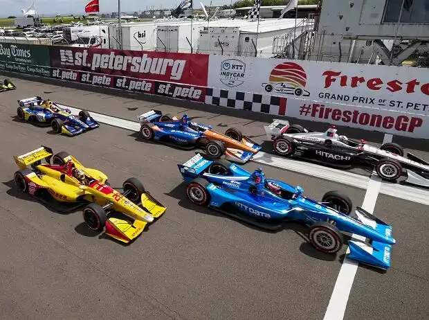 Felix Rosenqvist, Ryan Hunter-Reay, Josef Newgarden, Scott Dixon, Alexander Rossi Titel-Bild zur News: Felix Rosenqvist, Ryan Hunter-Reay, Josef Newgarden, Scott Dixon, Alexander Rossi