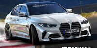 Bild zum Inhalt: BMW M3 Rendering 2019: Hoffentlich ist der Grill nicht SO gigantisch ...