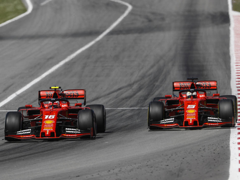 Charles Leclerc, Sebastian Vettel