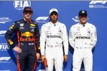 Max Verstappen (Red Bull), Lewis Hamilton (Mercedes) und Valtteri Bottas (Mercedes) 