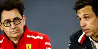 Mattia Binotto und Toto Wolff