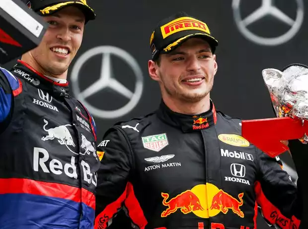 Titel-Bild zur News: Daniil Kwjat, Max Verstappen
