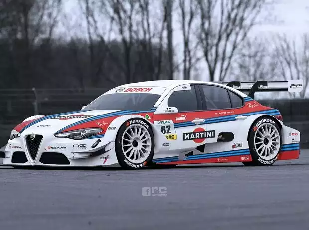 Titel-Bild zur News: Alfa Romeo Giulia DTM, Render, Janusz Kocierz