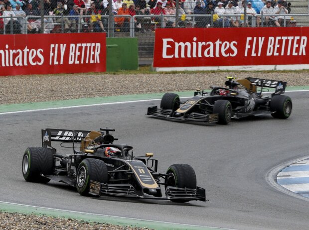 Titel-Bild zur News: Romain Grosjean, Kevin Magnussen