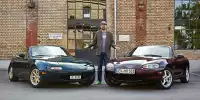 Bild zum Inhalt: 30 Jahre Mazda MX-5: Duell der Generationen