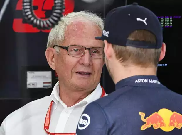 Helmut Marko und Max Verstappen Titel-Bild zur News: Helmut Marko und Max Verstappen