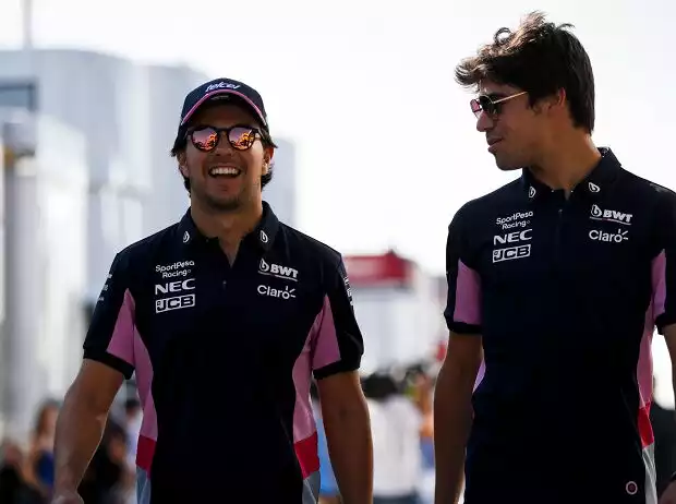 Sergio Perez, Lance Stroll Titel-Bild zur News: Sergio Perez, Lance Stroll