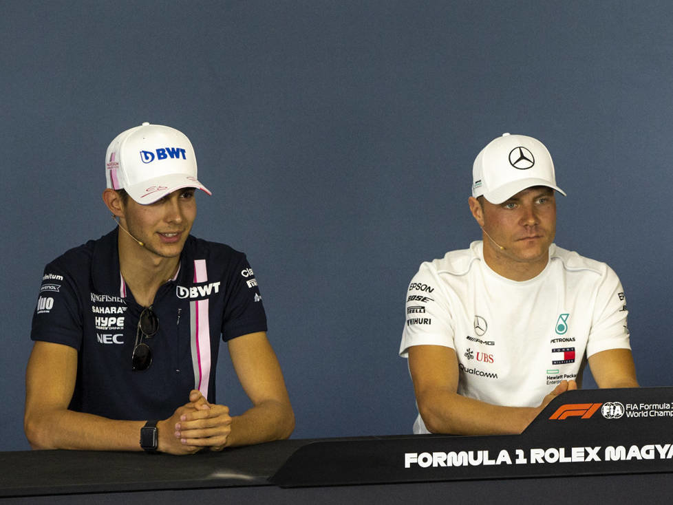 Esteban Ocon, Valtteri Bottas