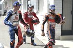 Marc Marquez (Honda), Jack Miller (Pramac) und Andrea Dovizioso (Ducati) 