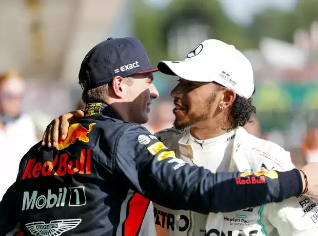 Titel-Bild zur News: Max Verstappen, Lewis Hamilton
