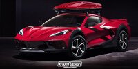 Bild zum Inhalt: Corvette C8 (2019) 4x4 Rendering: Wir wollen dieses irre Rallye-Supercar!