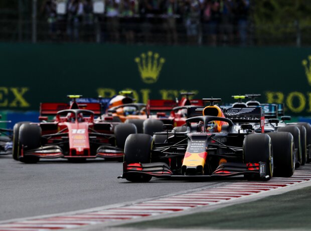 Titel-Bild zur News: Max Verstappen, Valtteri Bottas, Lewis Hamilton