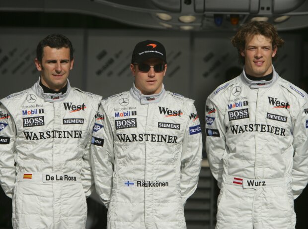 Pedro de la Rosa, Kimi Räikkönen, Alexander Wurz