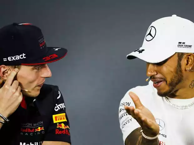 Max Verstappen, Lewis Hamilton Titel-Bild zur News: Max Verstappen, Lewis Hamilton