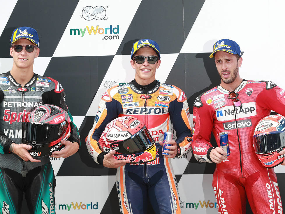 Marc Marquez, Fabio Quartararo, Andrea Dovizioso