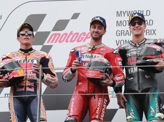 Andrea Dovizioso, Marc Marquez, Fabio Quartararo