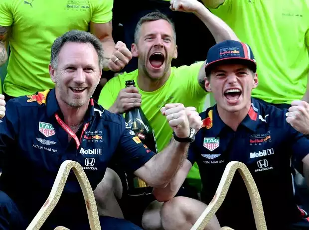 Christian Horner, Max Verstappen Titel-Bild zur News: Christian Horner, Max Verstappen