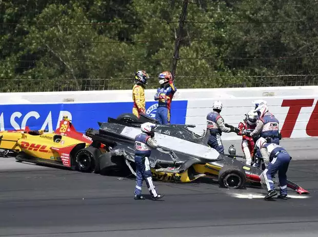 Ryan Hunter-Reay, Takuma Sato Titel-Bild zur News: Ryan Hunter-Reay, Takuma Sato