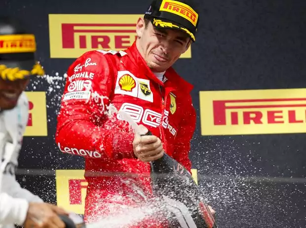 Lewis Hamilton, Charles Leclerc Titel-Bild zur News: Lewis Hamilton, Charles Leclerc