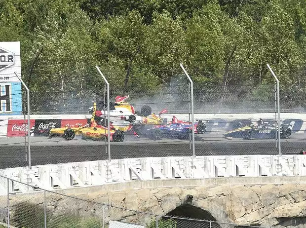 Ryan Hunter-Reay, Takuma Sato, Felix Rosenqvist, James Hinchcliffe Titel-Bild zur News: Ryan Hunter-Reay, Takuma Sato, Felix Rosenqvist, James Hinchcliffe