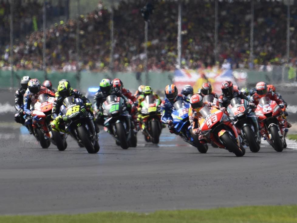 MotoGP Start in Silverstone