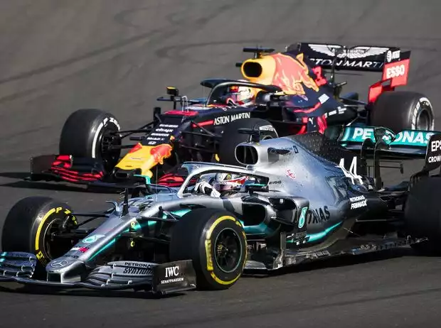 Titel-Bild zur News: Lewis Hamilton, Max Verstappen
