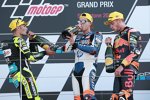 Augusto Fernandez (Pons), Jorge Navarro (Speed Up) und Brad Binder (KTM Ajo) 