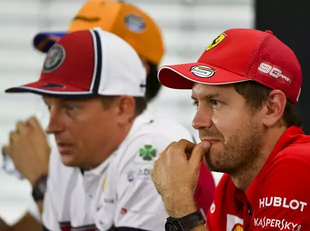 Sebastian Vettel, Kimi Räikkönen Titel-Bild zur News: Sebastian Vettel, Kimi Räikkönen