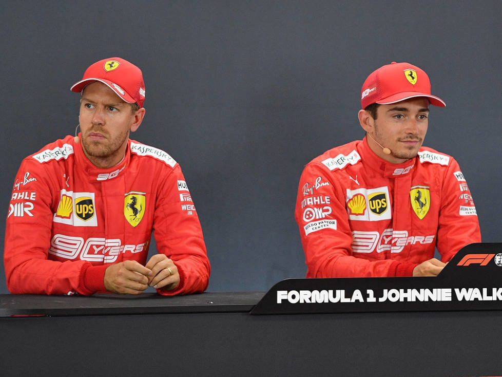 Charles Leclerc, Sebastian Vettel, Lewis Hamilton