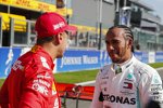 Lewis Hamilton (Mercedes) und Sebastian Vettel (Ferrari) 