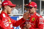 Charles Leclerc (Ferrari) und Sebastian Vettel (Ferrari) 