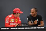 Charles Leclerc (Ferrari) und Lewis Hamilton (Mercedes) 