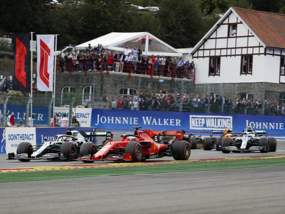 Sebastian Vettel, Lewis Hamilton, Valtteri Bottas