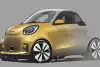 Bild zum Inhalt: Smart Fortwo Facelift (2019): Erste Skizzen von dem Winzling