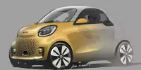 Bild zum Inhalt: Smart Fortwo Facelift (2019): Erste Skizzen von dem Winzling