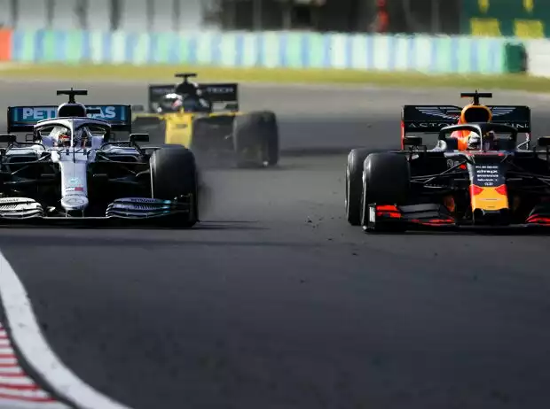Titel-Bild zur News: Lewis Hamilton, Max Verstappen