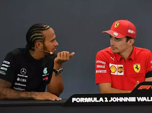 Titel-Bild zur News: Lewis Hamilton, Charles Leclerc