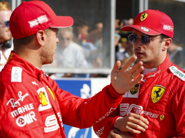 Charles Leclerc, Sebastian Vettel Charles Leclerc, Sebastian Vettel