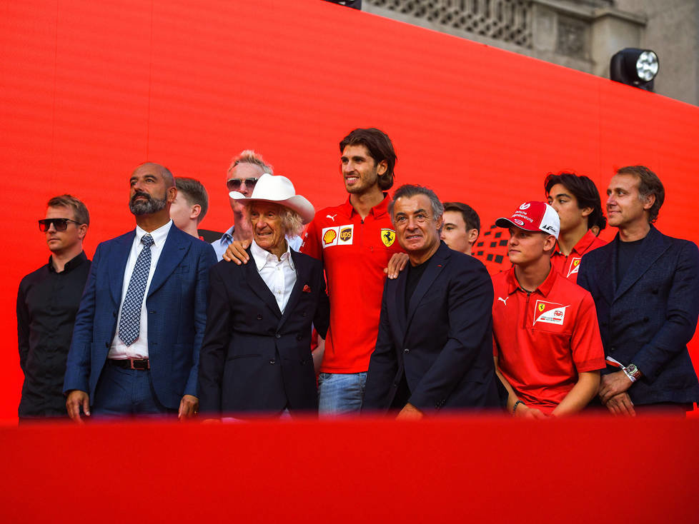 Luca Badoer, Kimi Räikkönen, Antonio Giovinazzi, Jean Alesi, Mick Schumacher