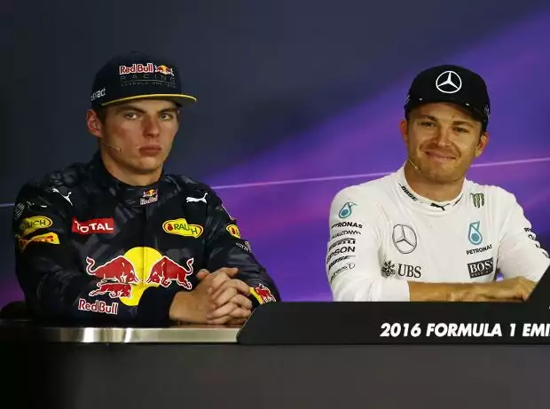 Nico Rosberg, Max Verstappen, Lewis Hamilton Titel-Bild zur News: Nico Rosberg, Max Verstappen, Lewis Hamilton