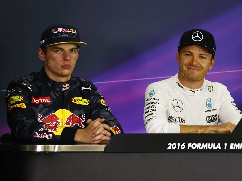 Nico Rosberg, Max Verstappen, Lewis Hamilton
