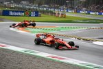 Charles Leclerc (Ferrari) und Sebastian Vettel (Ferrari) 